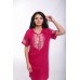 Embroidered Mini Dress "Joyful Youth" Mauve